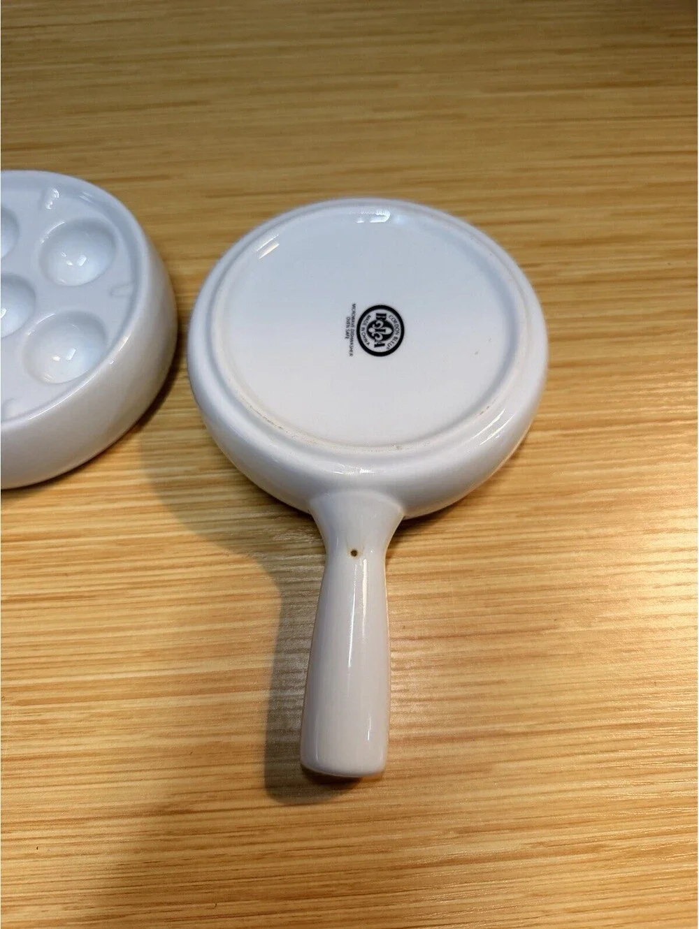 2 Le Cordon Bleu Porcelain Escargot Baking Dishes *